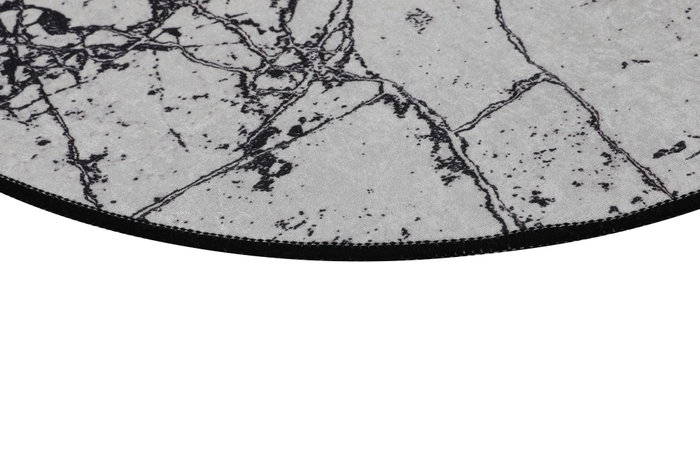 Mijölnir Alfombrilla de baño Marble 100 cm - Blanco